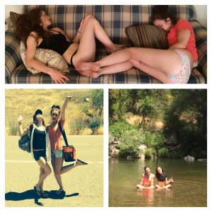 Her and I are so related. My cousin Kylee and I on our river day. We got rather tuckered out. LOL